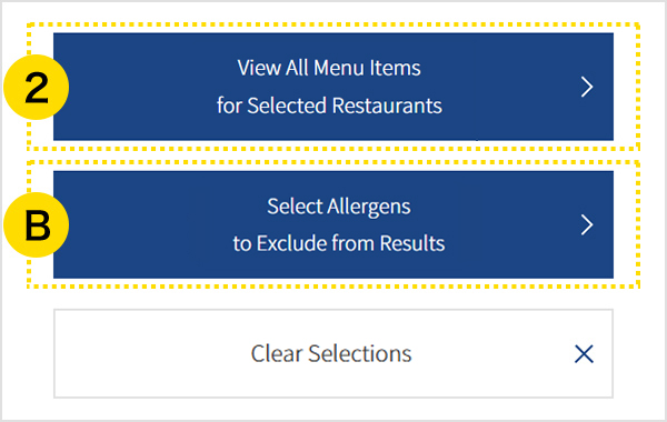 Step 2　Specify a restaurant.